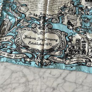 Vintage Hudson Bay Silk Scarf